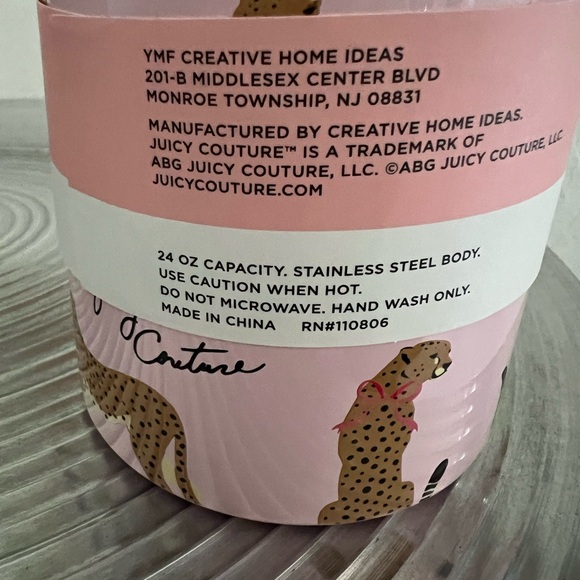 Juicy Couture NWT Pink Themed Stainless Steel
24 oz hot and cold tumbler - Picture 6 of 12